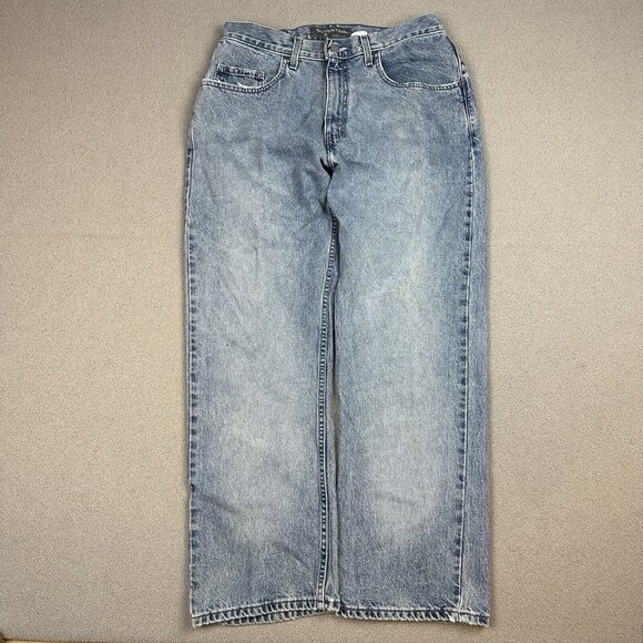 VTG 90s Levis Silvertab Loose Fit USA Fits 32x28 Faded Blue Denim Jeans Mens